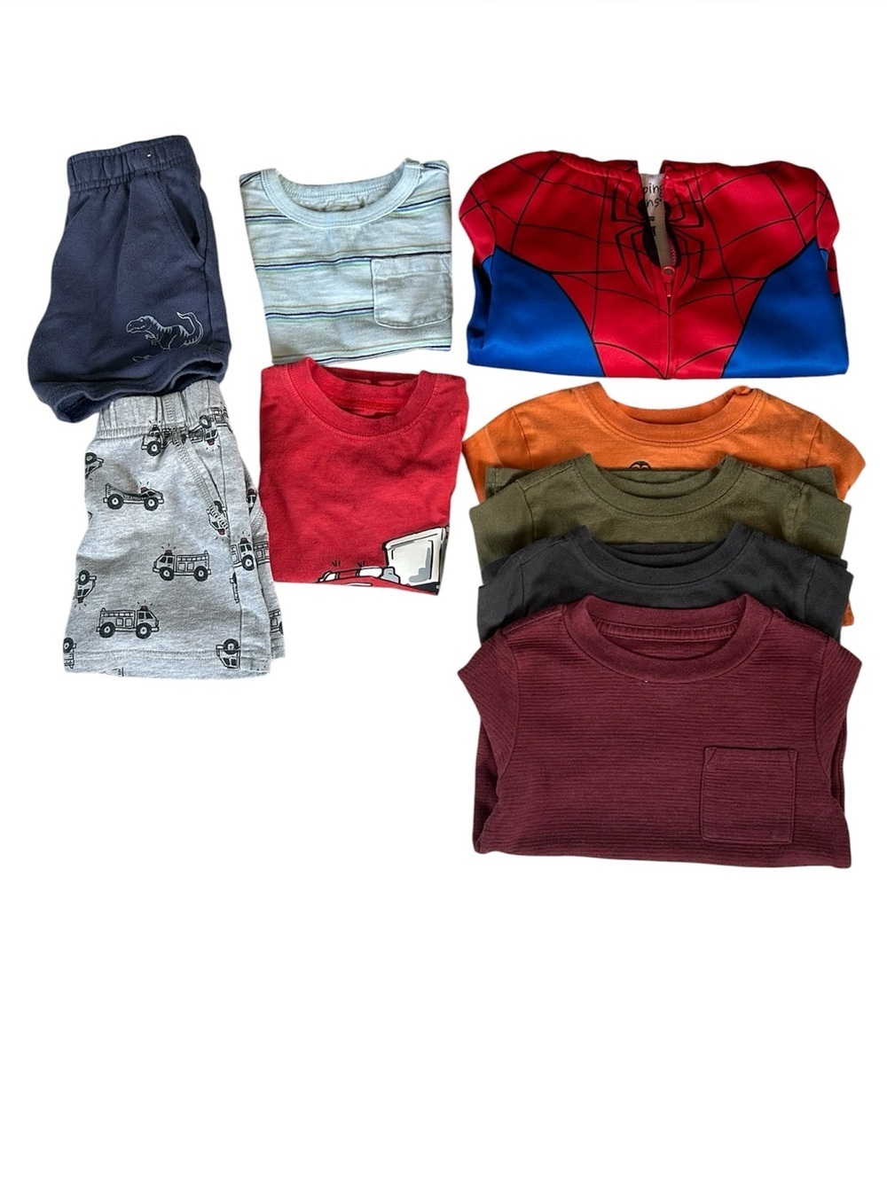 Boys Clothing Bundle Spider-Man Hoodie Shirts Pants Garanimals Outfit Lot 2T